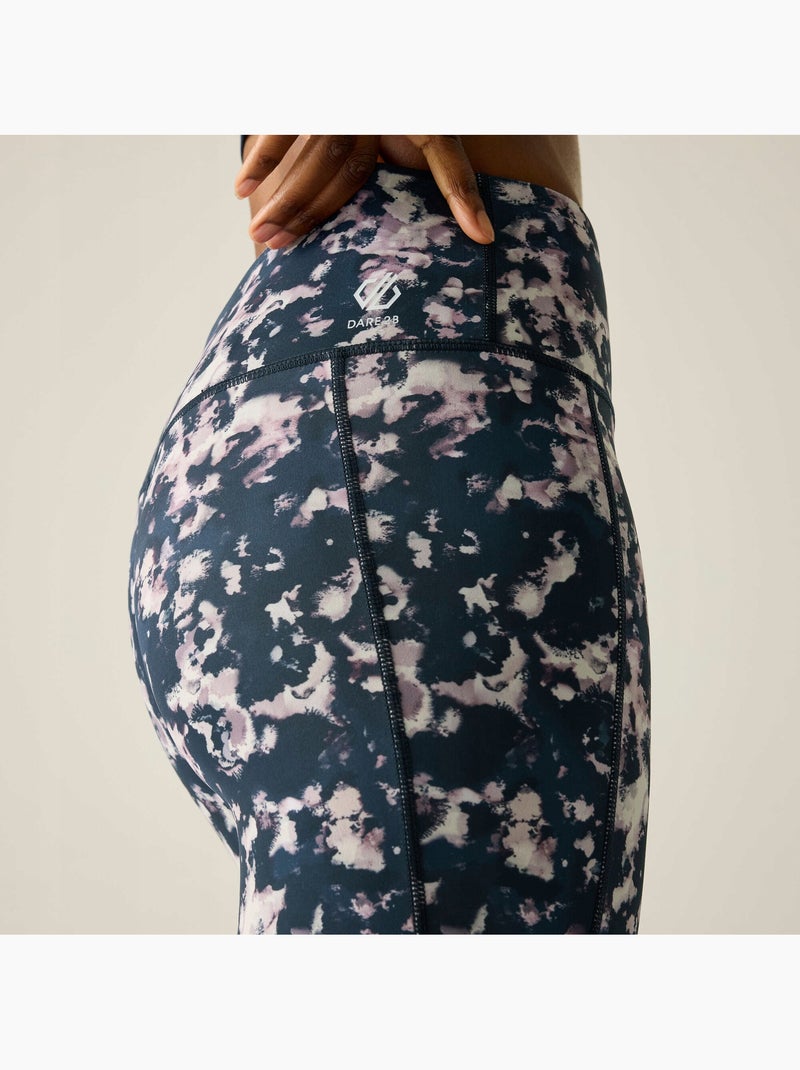 Legging motif/style abstrait influential - dare 2b Bleu marine - Kiabi