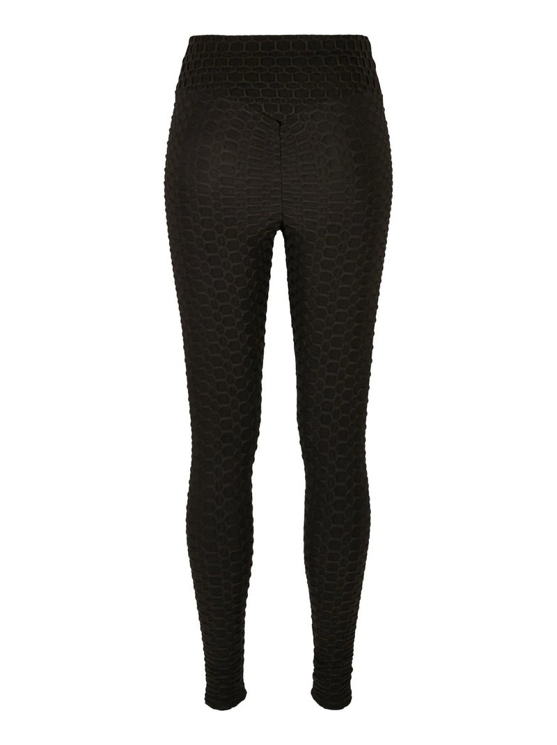 Legging motif/style alvéolé - urban classics Noir - Kiabi