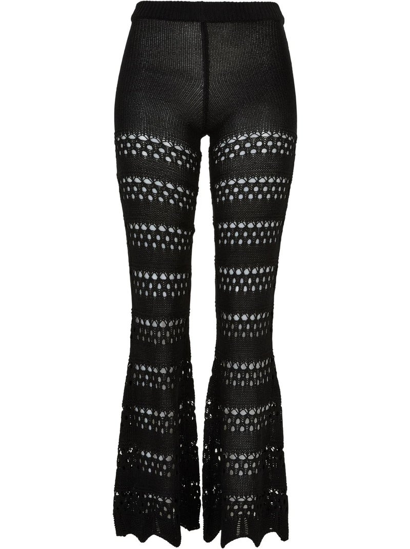 Legging motif/style crochet - urban classics Noir - Kiabi