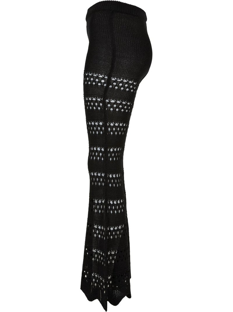 Legging motif/style crochet - urban classics Noir - Kiabi