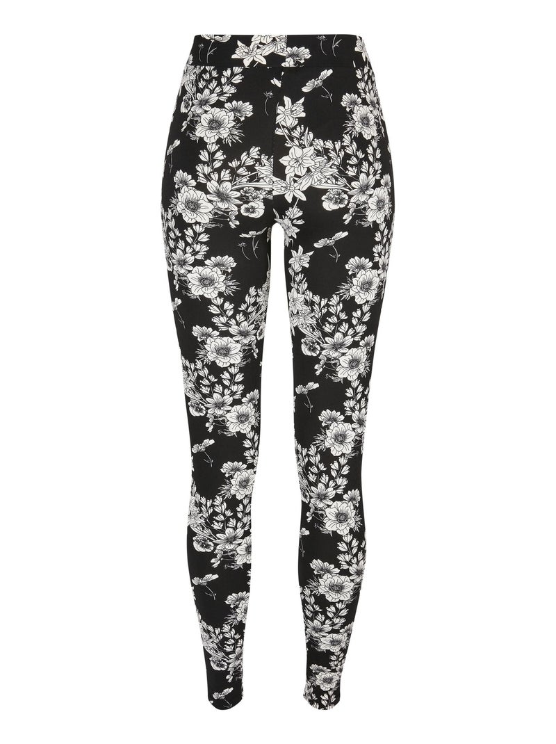 Legging motif/style fleurs - urban classics Noir - Kiabi