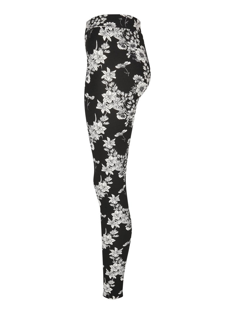 Legging motif/style fleurs - urban classics Noir - Kiabi