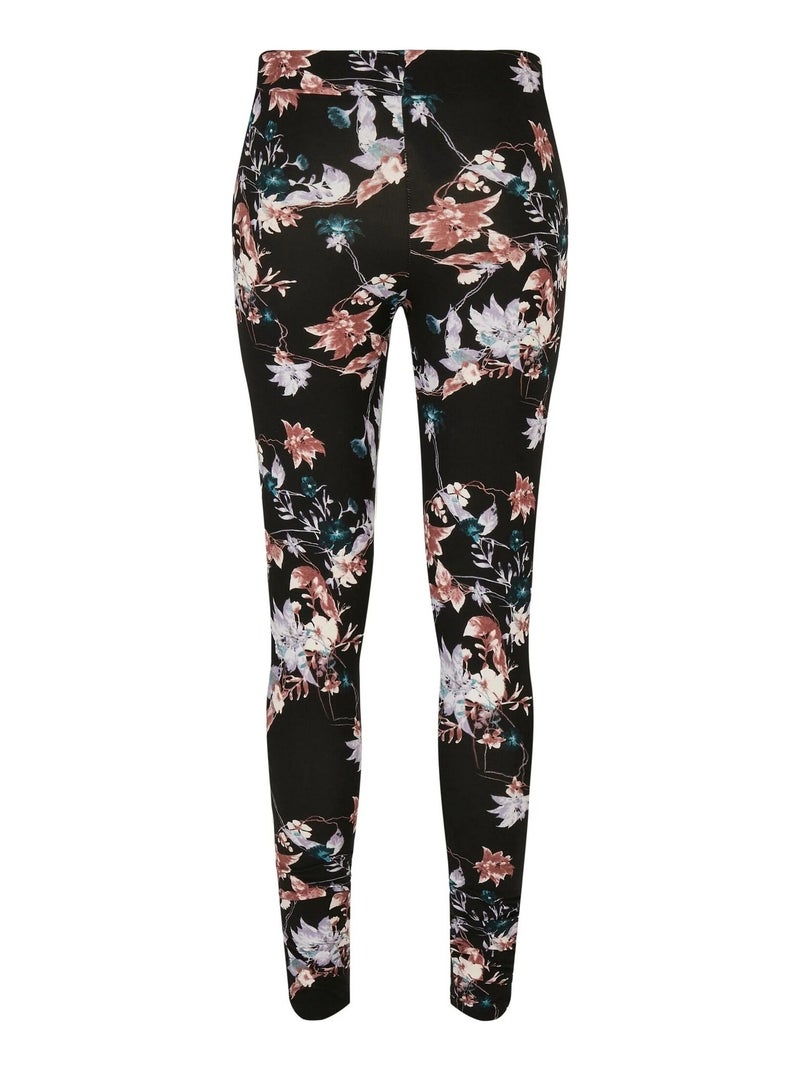 Legging motif/style floral - urban classics Noir - Kiabi