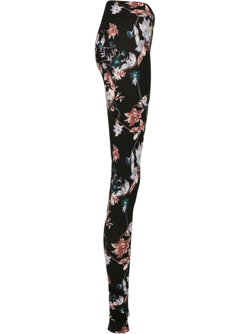 Legging motif/style floral - urban classics Noir - Kiabi