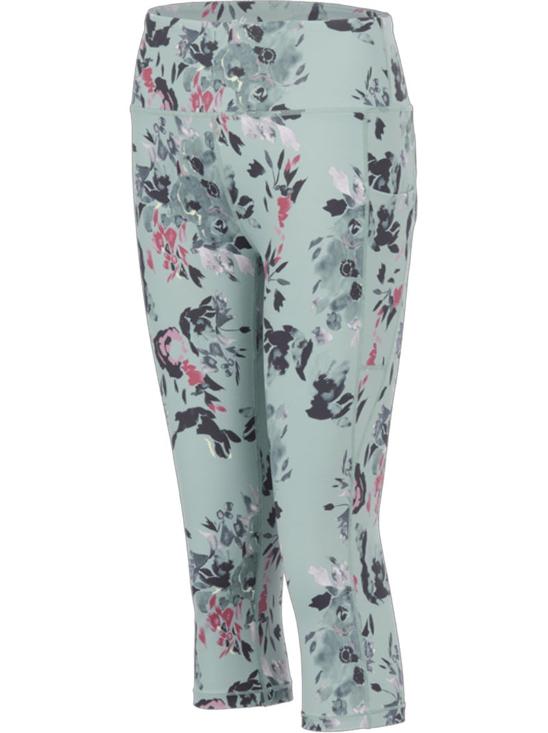 Legging ¾ motif/style floral influential - dare 2b Vert pastel - Kiabi