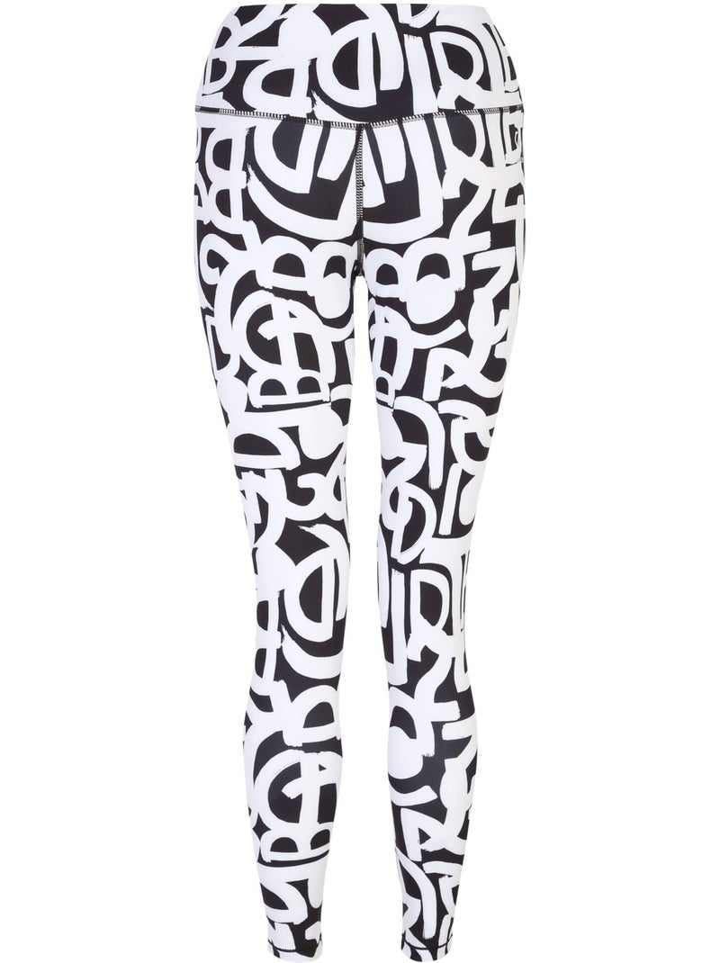Legging motif/style graffiti influential - dare 2b Noir Blanc - Kiabi