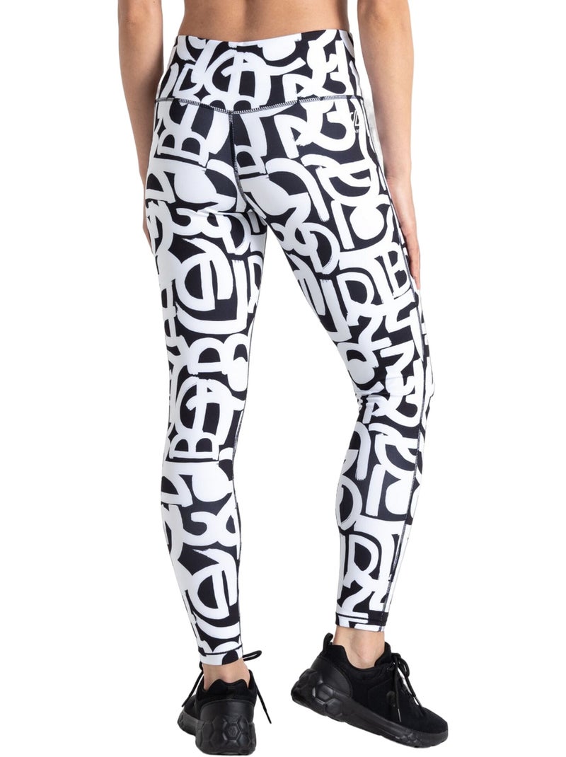 Legging motif/style graffiti influential - dare 2b Noir Blanc - Kiabi