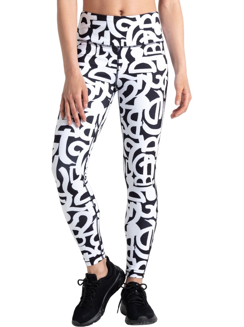 Legging motif/style graffiti influential - dare 2b Noir Blanc - Kiabi