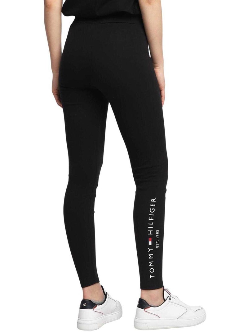 Legging motif/style logo brodé - tommy hilfiger Noir - Kiabi