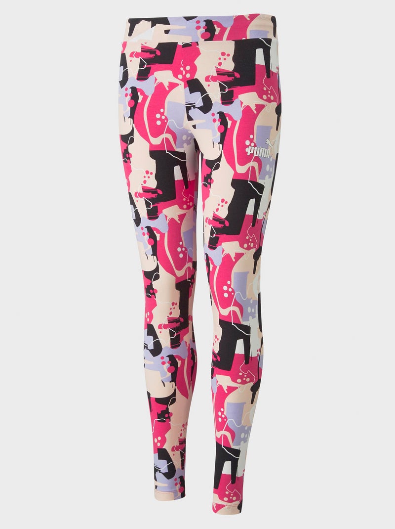 Legging 'Puma' imprimé fantaisie Rose - Kiabi