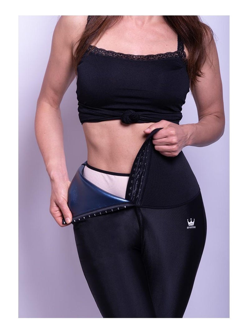 Legging réducteur avec fermeture à crochets et à œillets, Danna Noir Noir - Kiabi
