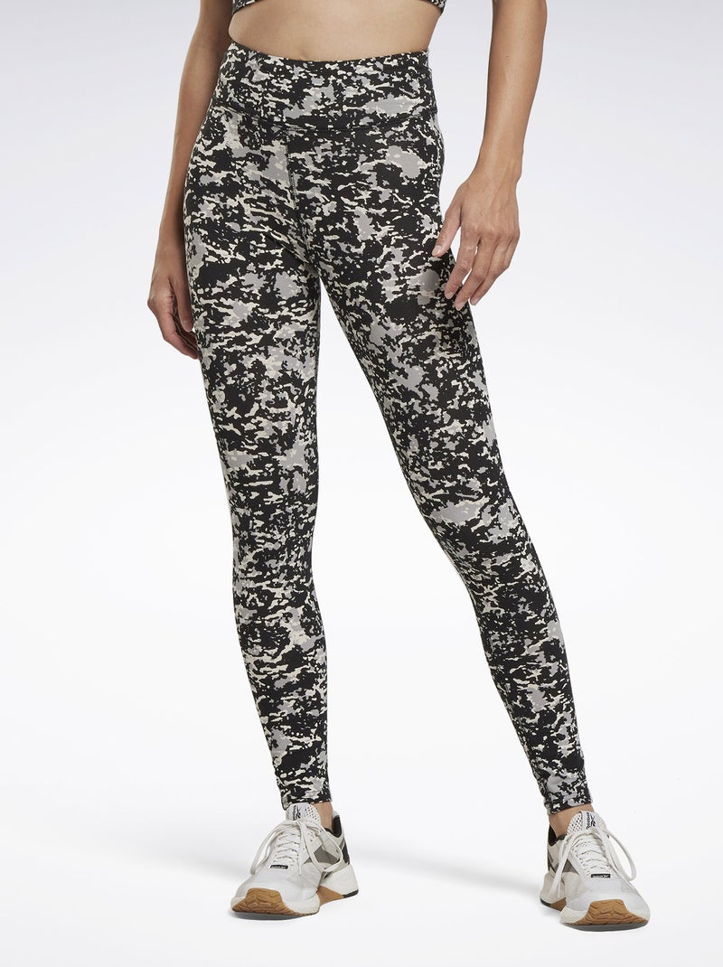Legging 'Reebok' imprimé fantaisie Noir - Kiabi