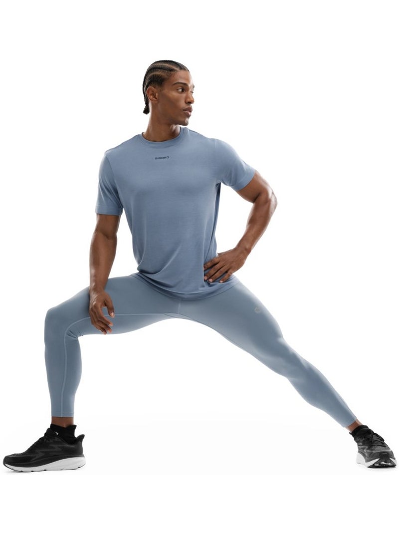 Legging running homme fitness homme warrior Bleu - Kiabi