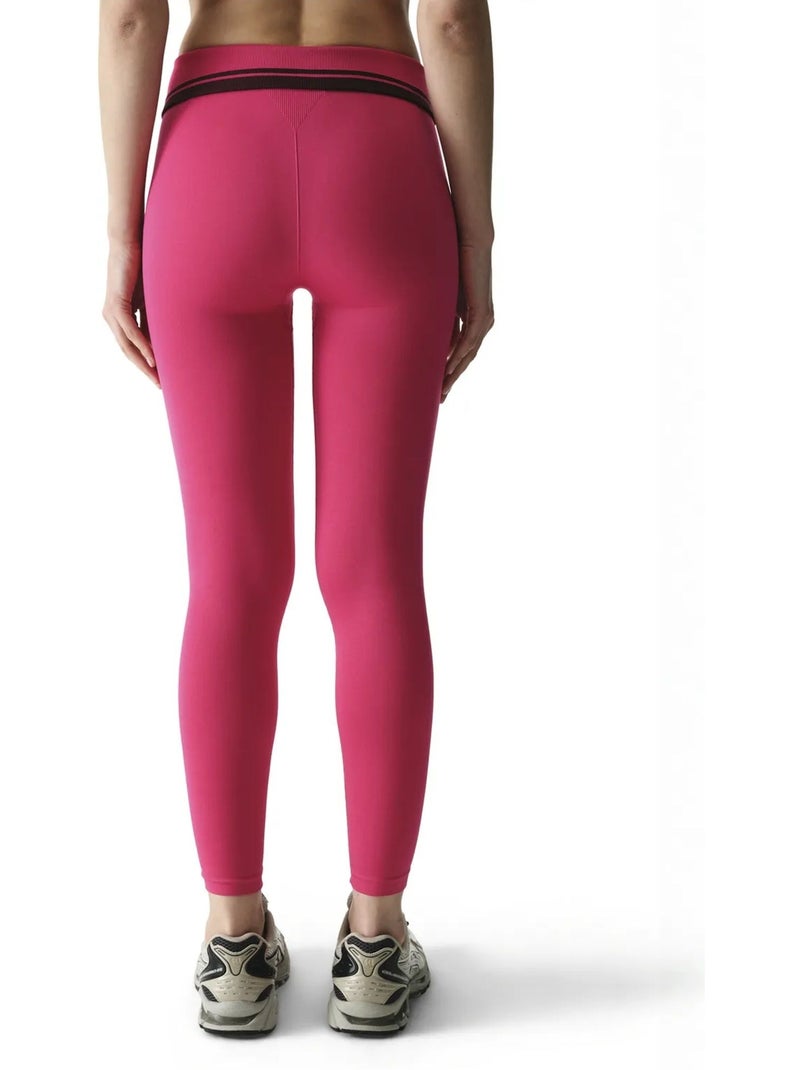 Legging sans coutures pliable penti Rose fluo/Solinotes - Kiabi