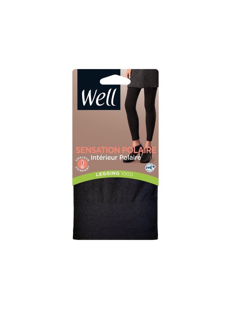 Legging SENSATION POLAIRE Noir - Kiabi
