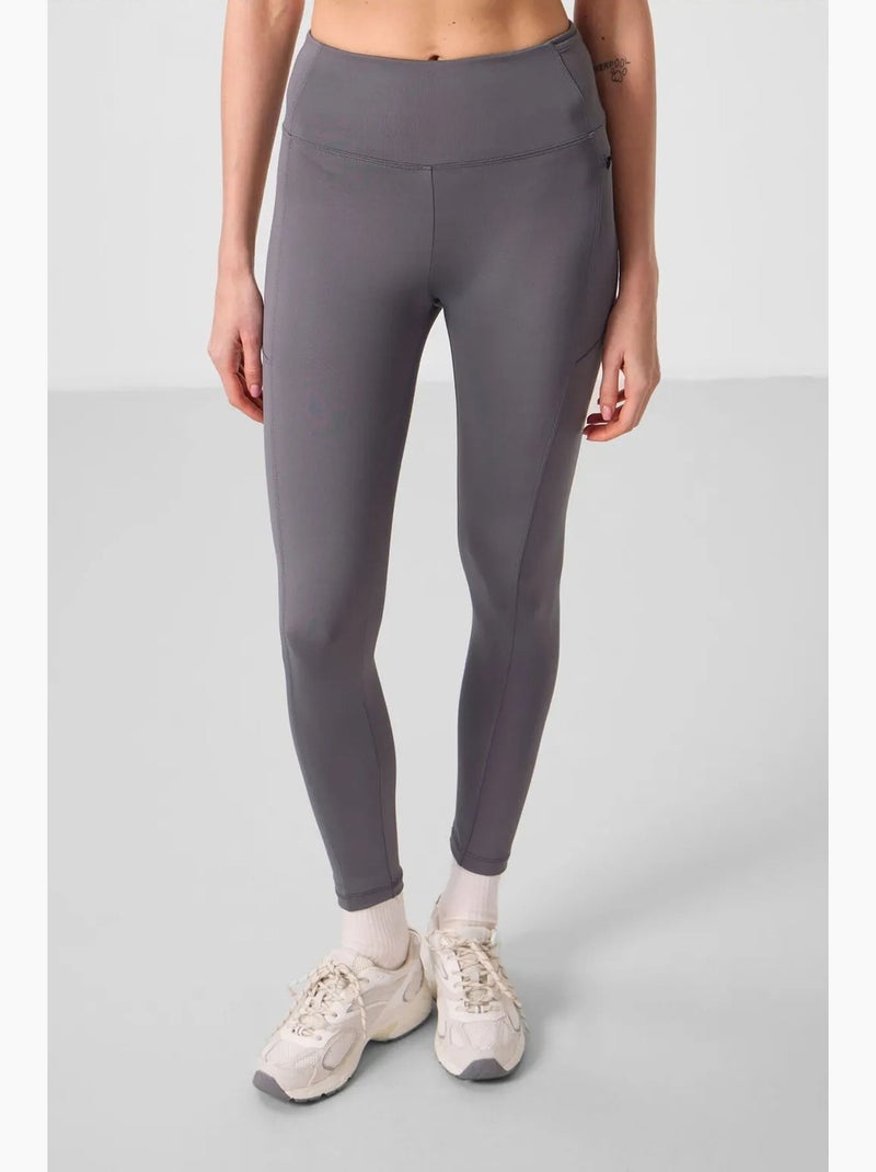 Legging skinny taille haute avec poche tommy Gris moyen - Kiabi