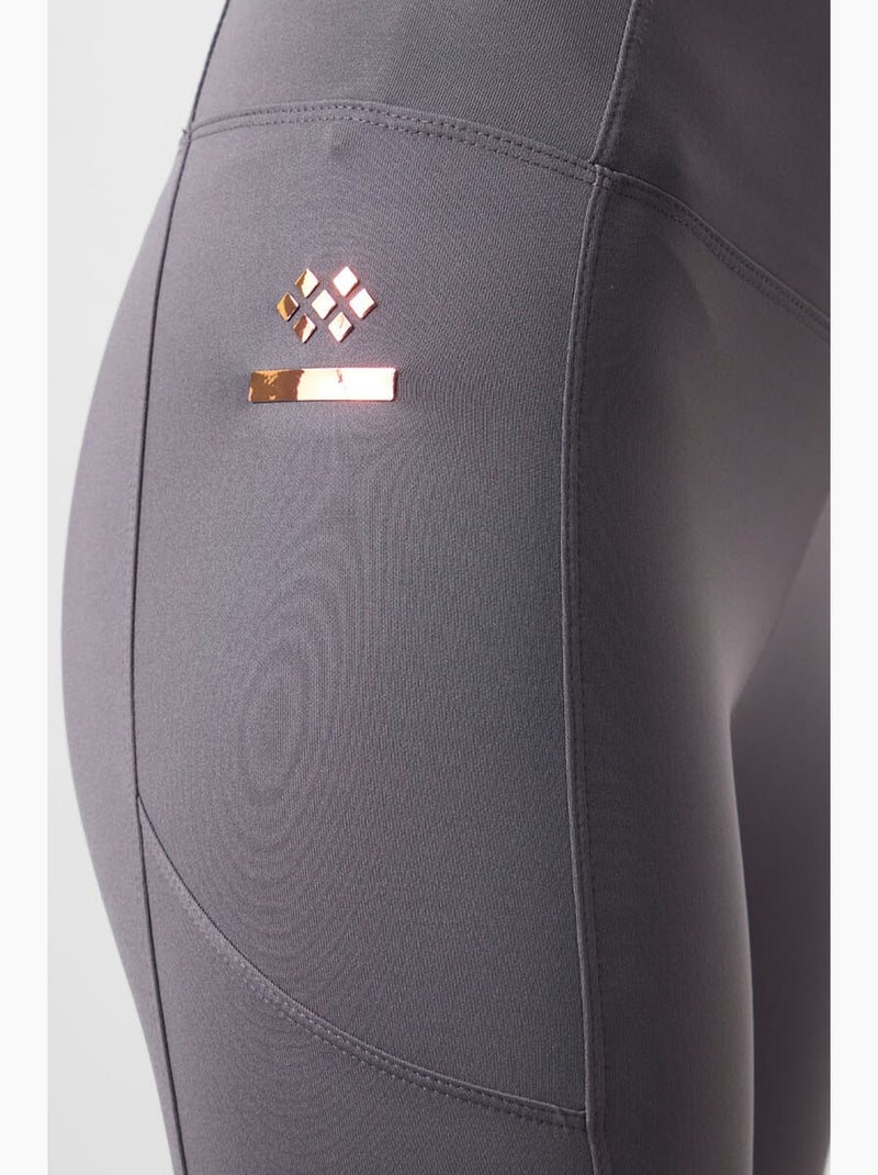 Legging skinny taille haute avec poche tommy Gris moyen - Kiabi