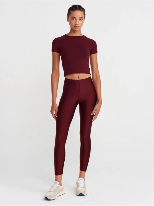 Legging slim à taille haute dilvin - Kiabi