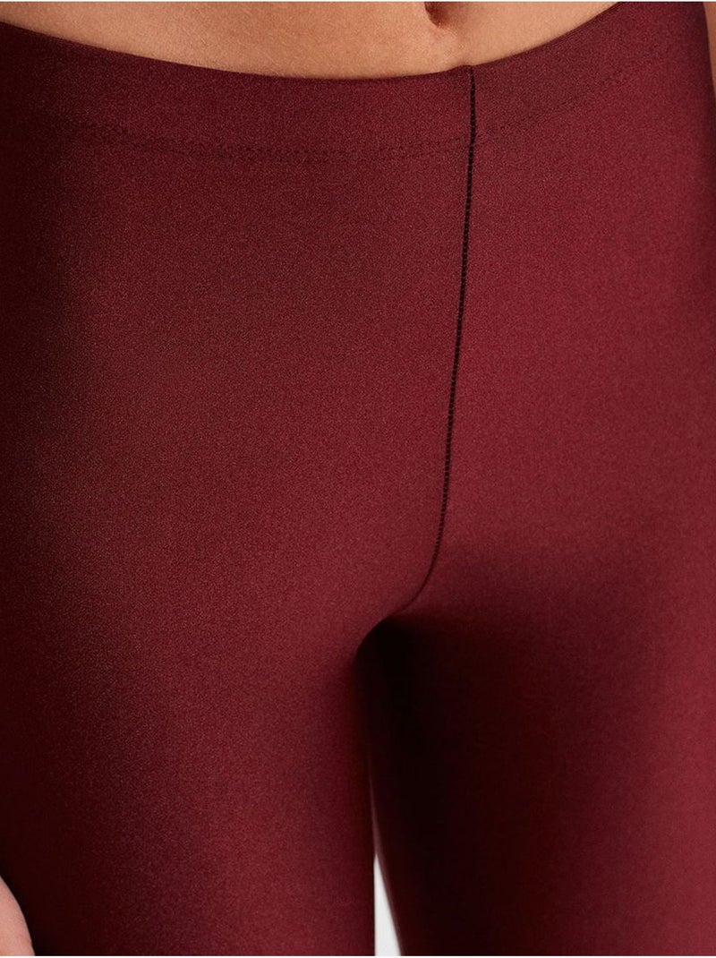 Legging slim à taille haute dilvin Rouge bordeaux - Kiabi