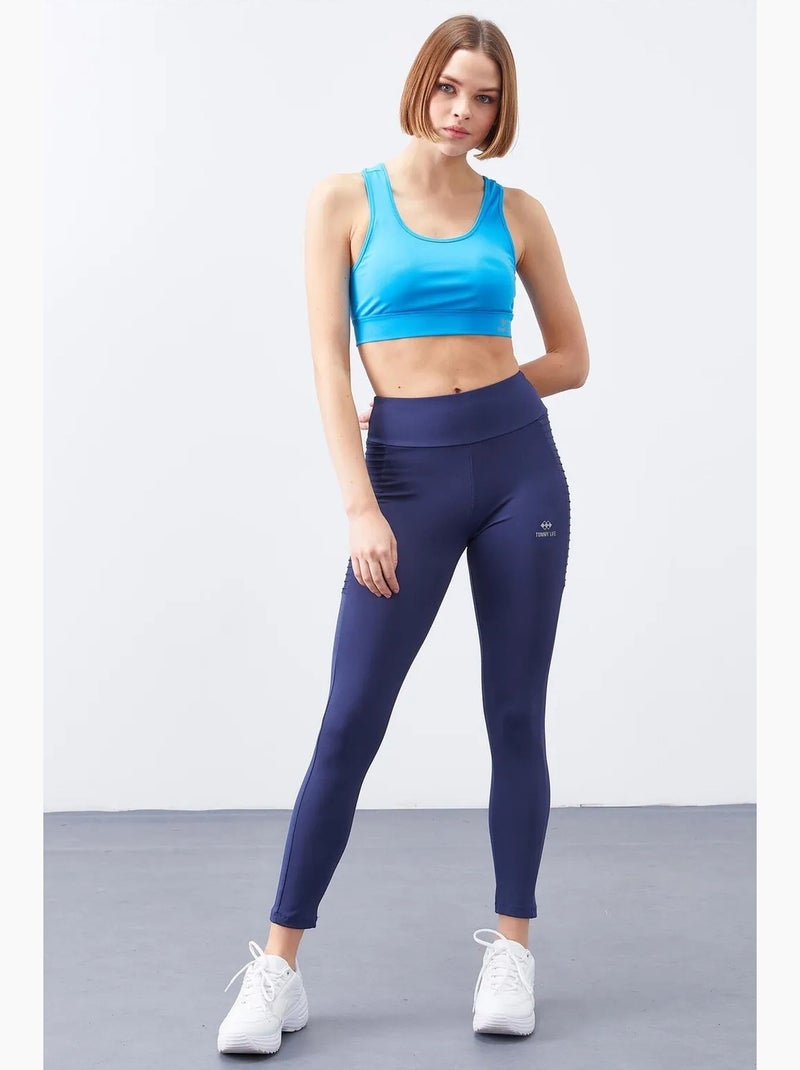 Legging slim à taille haute tommy Bleu marine - Kiabi