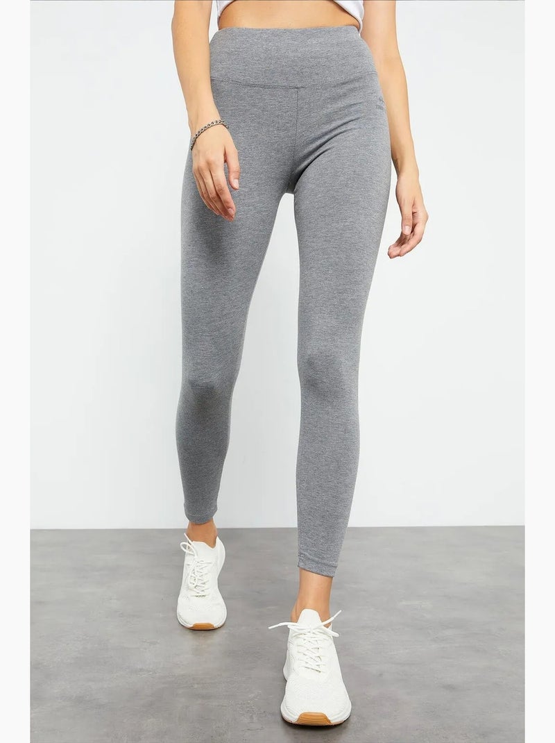 Legging slim taille haute en jersey coton-lycra tommy Bleu marine - Kiabi