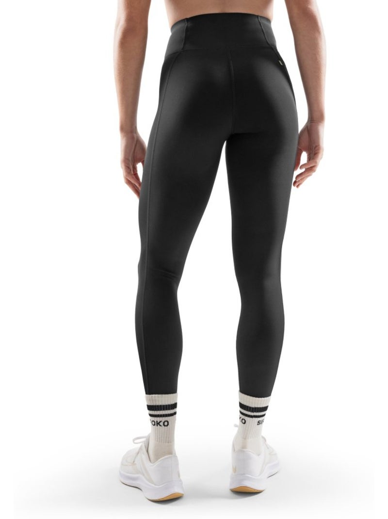 Legging sport découpe laser femme fitness femme combat Noir - Kiabi