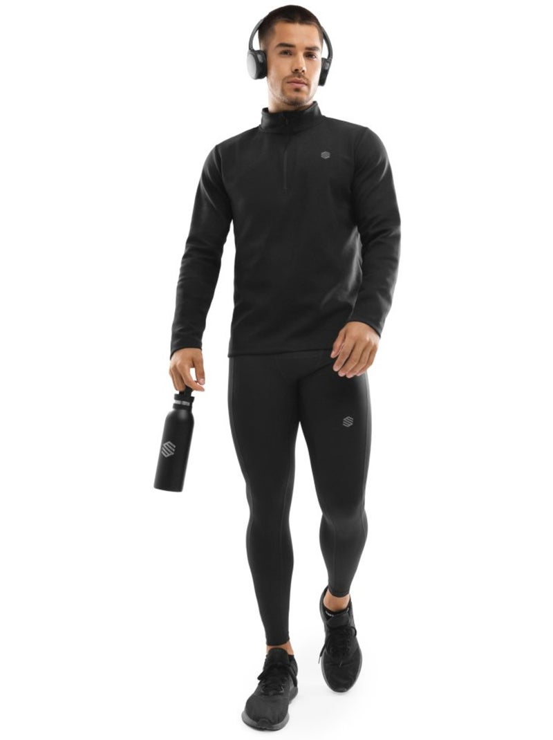 Legging sport homme fitness homme pioneer Noir - Kiabi