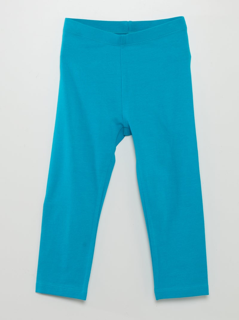 Legging stretch à coupe 3/4 sous genou Bleu - Kiabi