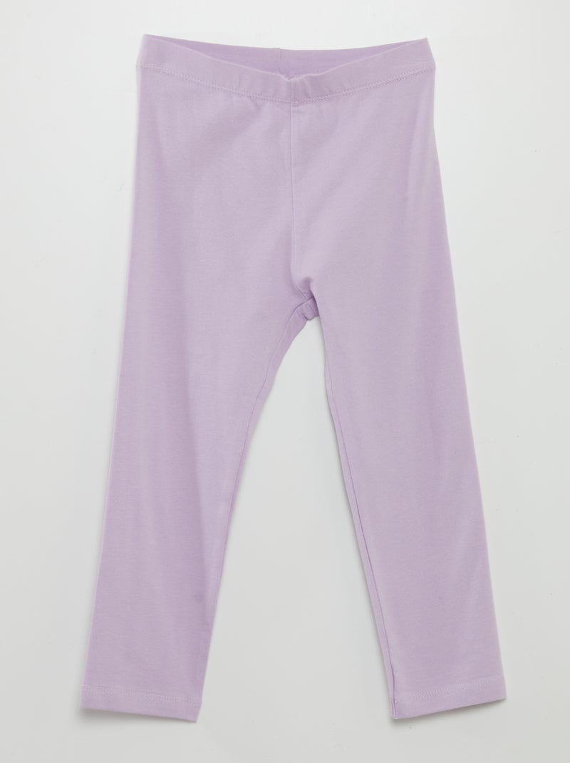 Legging stretch à coupe 3/4 sous genou Violet - Kiabi
