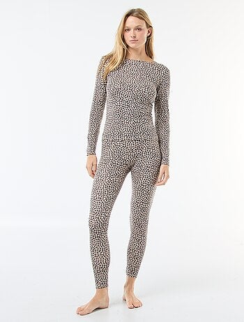 Legging stretch thermorégulateur taille élastique