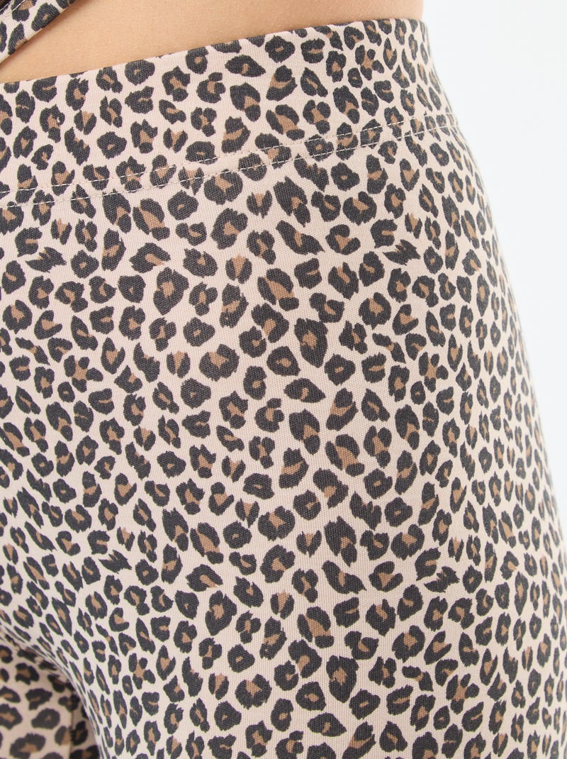 Legging stretch thermorégulateur taille élastique Beige - Kiabi