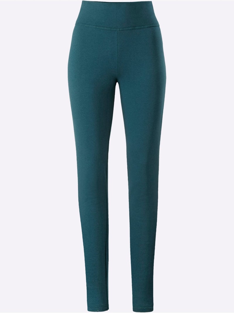 Legging sweat avec intérieur en polaire douce et chaude - taille standard - witt Bleu pétrole - Kiabi