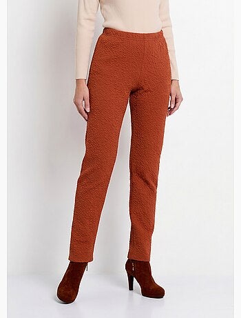 Legging taille élastiquée extensible uni ou bicolore - Afibel