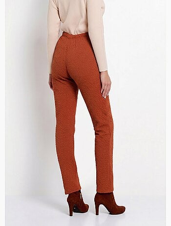 Legging taille élastiquée extensible uni ou bicolore - Afibel