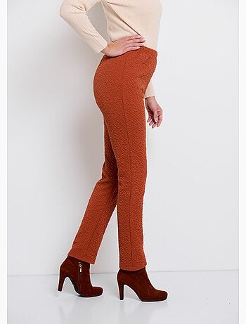 Legging taille élastiquée extensible uni ou bicolore - Afibel