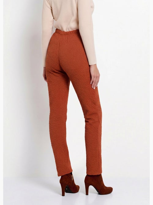 Legging taille élastiquée extensible uni ou bicolore - Afibel - Kiabi