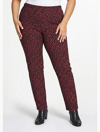 Legging taille élastiquée extensible uni ou bicolore - Afibel