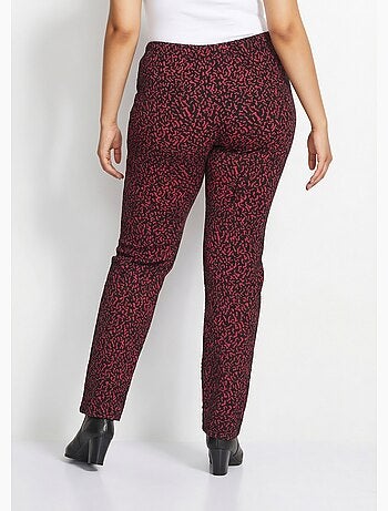 Legging taille élastiquée extensible uni ou bicolore - Afibel
