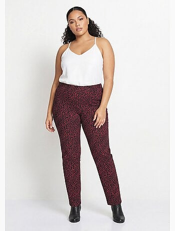 Legging taille élastiquée extensible uni ou bicolore - Afibel