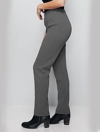 Legging taille élastiquée extensible uni ou bicolore - Afibel