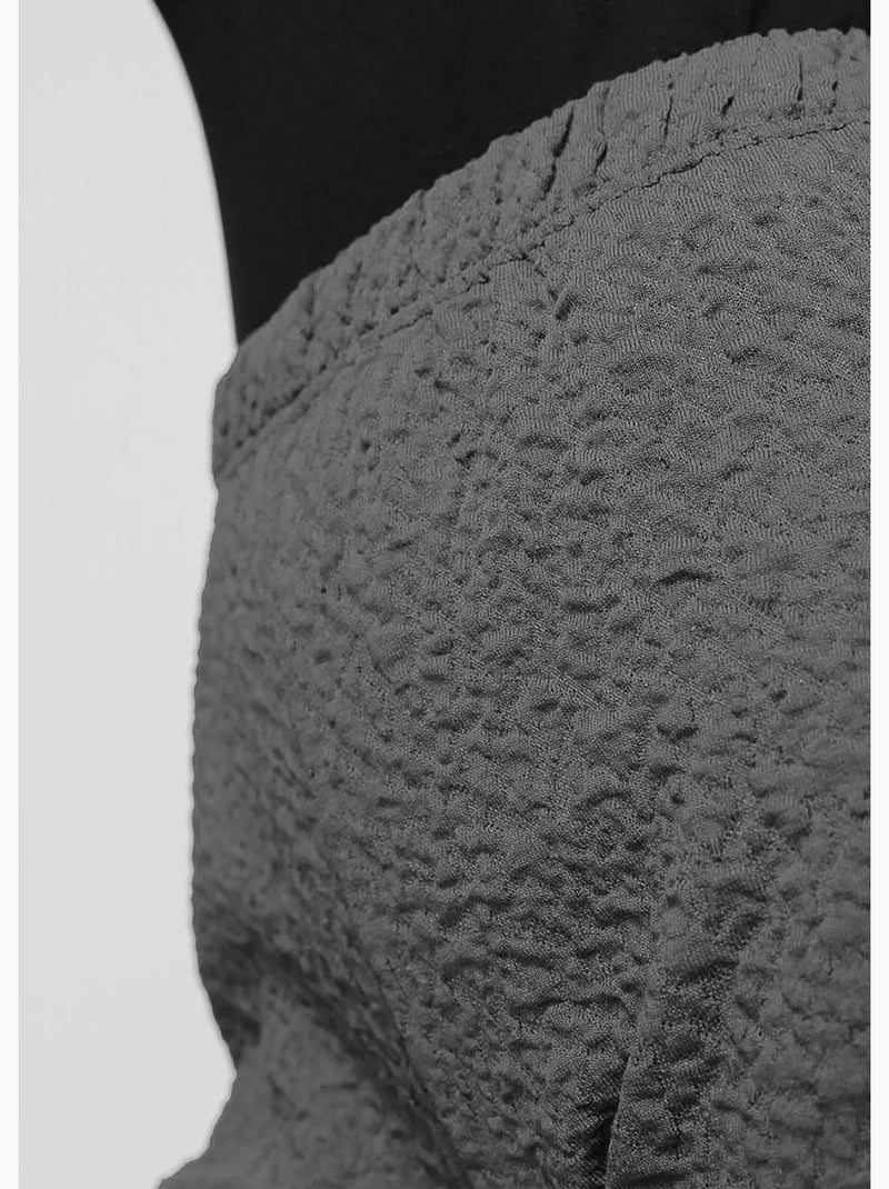 Legging taille élastiquée extensible uni ou bicolore - Afibel Gris - Kiabi