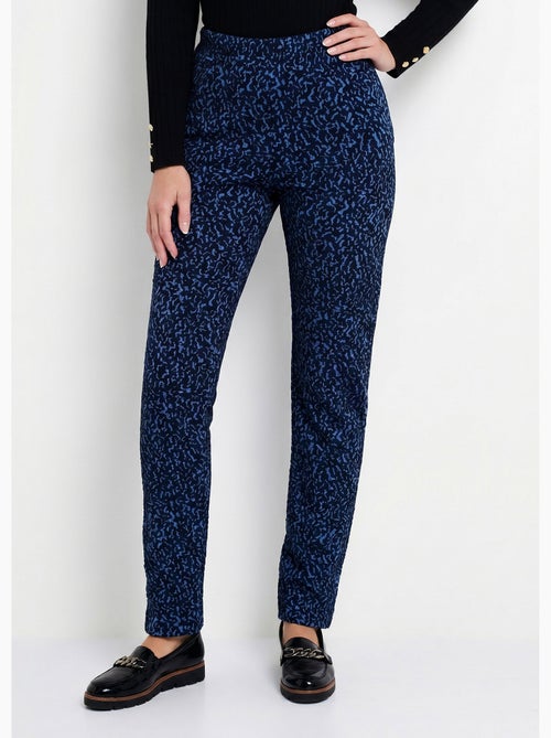 Legging taille élastiquée extensible uni ou bicolore - Afibel - Kiabi