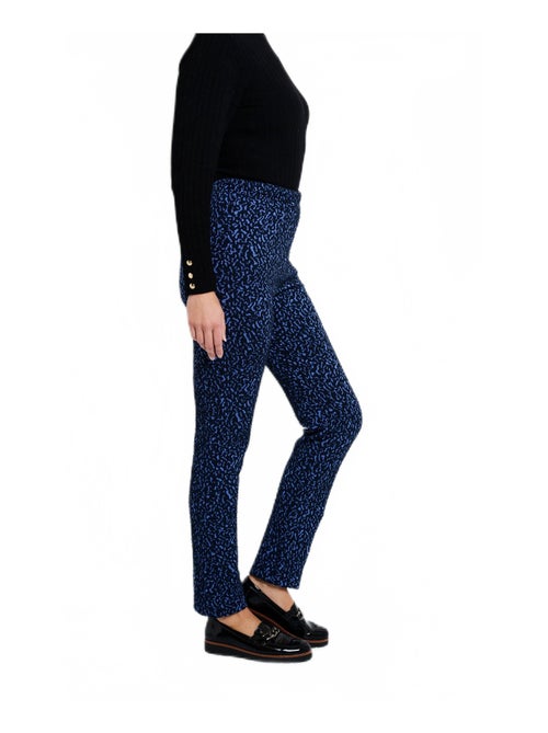 Legging taille élastiquée extensible uni ou bicolore - Afibel - Kiabi
