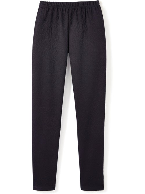 Legging taille élastiquée extensible uni ou bicolore - Afibel - Kiabi