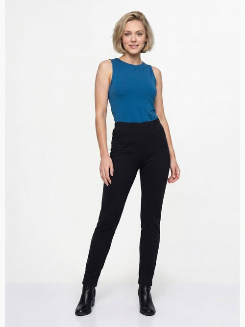 Legging taille élastiquée extensible uni ou bicolore - Afibel - Kiabi Legging taille élastiquée extensible uni ou bicolore - Afibel - Kiabi