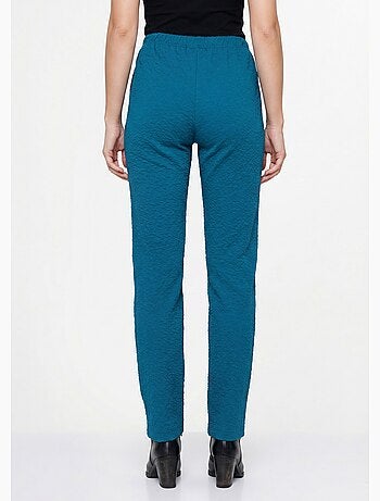 Legging taille élastiquée extensible uni ou bicolore - Afibel