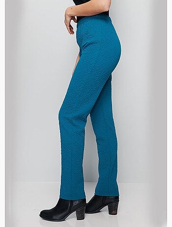Legging taille élastiquée extensible uni ou bicolore - Afibel