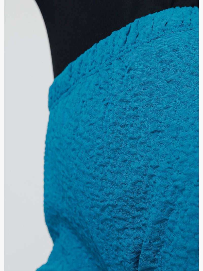 Legging taille élastiquée extensible uni ou bicolore - Afibel Vert - Kiabi