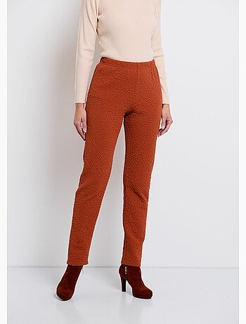 Legging taille élastiquée extensible uni ou bicolore