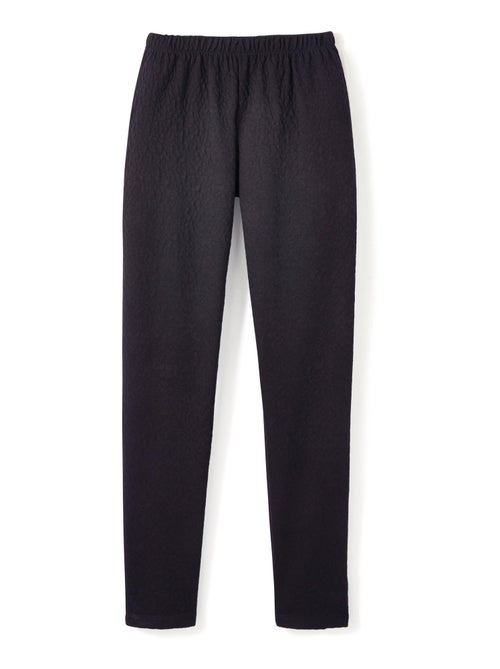 Legging taille élastiquée extensible uni ou bicolore - Kiabi